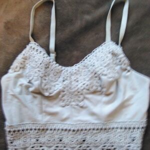 Mudd Lt. Blue lace crop